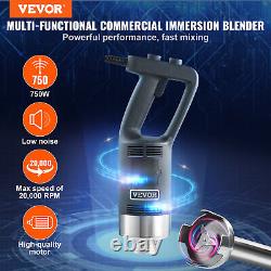 VEVOR Commercial 12 Immersion Blender Electric Hand Blender 750W Variable Speed