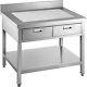 Vevor Commercial 24x36 Stainless Steel Work Prep Table Workstation With Drawers