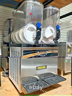 VEVOR Commercial 2x15L Margarita Machine Frozen Drink Slush Maker 2 Tanks