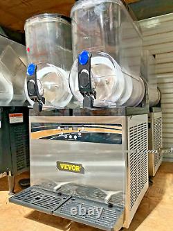 VEVOR Commercial 2x15L Margarita Machine Frozen Drink Slush Maker 2 Tanks