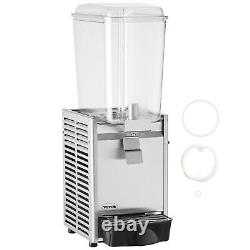 VEVOR Commercial Beverage Dispenser 4.8Gal Cold Juice Ice Drink Dispenser 1 Tank