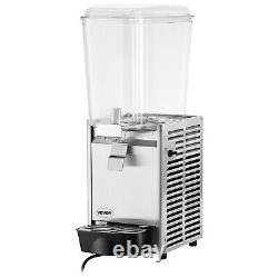 VEVOR Commercial Beverage Dispenser 4.8Gal Cold Juice Ice Drink Dispenser 1 Tank