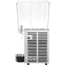 VEVOR Commercial Beverage Dispenser 4.8Gal Cold Juice Ice Drink Dispenser 1 Tank