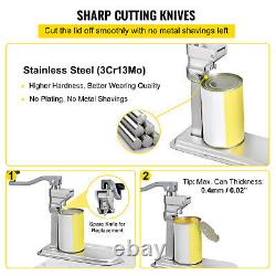 VEVOR Commercial Can Opener Manual Industrial Can Opener 15.7H Stainless Steel