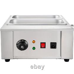 VEVOR Commercial Chocolate Tempering Machine Chocolate Melter 2 Pots Food Warmer