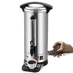 VEVOR Commercial Coffee Urn 110 Cup Stainless Steel Coffee Dispenser Fast Brew