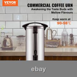 VEVOR Commercial Coffee Urn Stainless Steel Coffee Dispenser Fast Brew 50-110Cup