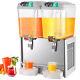 Vevor Commercial Cold Beverage Juice Dispenser Frozen Ice Drink 9.5 Gal 2 Tanks
