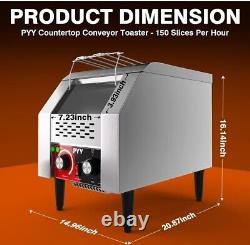 VEVOR Commercial Conveyor Toaster 300 Slices/Hour Commercial Toaster Heavy Duty