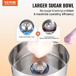 VEVOR Commercial Cotton Candy Machine Sugar Floss Maker 1000W for Party Blue