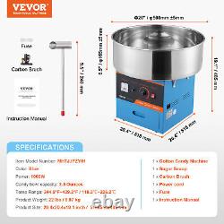 VEVOR Commercial Cotton Candy Machine Sugar Floss Maker 1000W for Party Blue