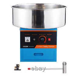 VEVOR Commercial Cotton Candy Machine Sugar Floss Maker 1000W for Party Blue