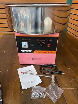 VEVOR Commercial Cotton Candy Machine Sugar Floss Maker 1000W for Party Pink