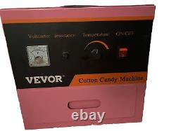 VEVOR Commercial Cotton Candy Machine Sugar Floss Maker 1000W for Party Pink