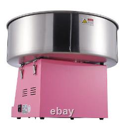 VEVOR Commercial Cotton Candy Machine Sugar Floss Maker 1000W for Party Pink