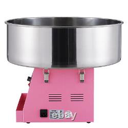 VEVOR Commercial Cotton Candy Machine Sugar Floss Maker 1000W for Party Pink