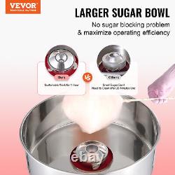 VEVOR Commercial Cotton Candy Machine Sugar Floss Maker 1000W for Party Red