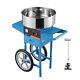 Vevor Commercial Cotton Candy Machine With Cart Sugar Floss Maker 1000w Blue