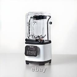 VEVOR Commercial Countertop Blender withShield 68 oz HS-212C-US-W White