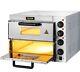 Vevor Commercial Countertop Pizza Oven Electric Pizza Oven 14 Double Deck Pizza