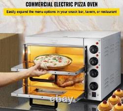 VEVOR Commercial Countertop Pizza Oven Electric Pizza Oven 14 Double Deck Pizza