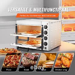 VEVOR Commercial Countertop Pizza Oven Electric Pizza Oven for 16 Pizza Indoor