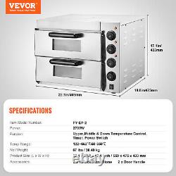 VEVOR Commercial Countertop Pizza Oven Electric Pizza Oven for 16 Pizza Indoor