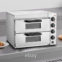 VEVOR Commercial Countertop Pizza Oven Electric Pizza Oven for 16 Pizza Indoor