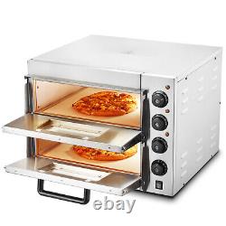 VEVOR Commercial Countertop Pizza Oven Electric Pizza Oven for 16 Pizza Indoor