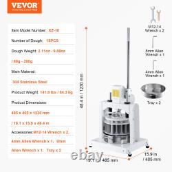 VEVOR Commercial Dough Divider Hand Press Dough Cutter Bread Maker for Bakery