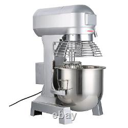 VEVOR Commercial Dough Food Mixer Gear Driven 30 Qt 1.5 HP 3 Speed Pizza Bakery