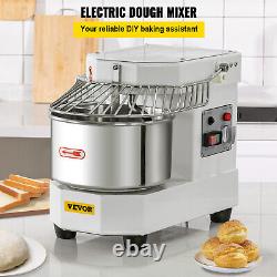 VEVOR Commercial Dough Food Mixer Spiral Dough Mixer with 7.3Qt Bowl