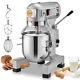 Vevor Commercial Dough Mixer 20qt 3-speed Stand Food Mixer 1100w For Restaurant