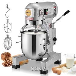 VEVOR Commercial Dough Mixer 20QT 3-Speed Stand Food Mixer 1100W for Restaurant