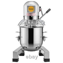 VEVOR Commercial Dough Mixer 20QT 3-Speed Stand Food Mixer 1100W for Restaurant