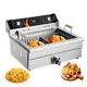 Vevor Commercial Electric Deep Fryer Countertop Deep Fryer 3000w 30.6qt / 29l