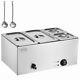 Vevor Commercial Electric Food Warmer 4-pan Countertop Buffet 16.4qt Bain Marie