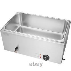 VEVOR Commercial Electric Food Warmer Countertop Buffet 119Qt Pan Bain Marie