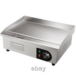 VEVOR Commercial Electric Griddle, 21, 1600W Countertop Flat Top Grill, 110V