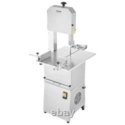 VEVOR Commercial Electric Meat Bandsaw Stainless Steel Bone Sawing Machine 110V