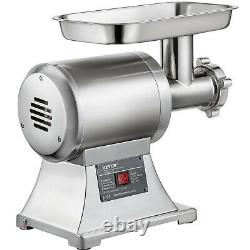 VEVOR Commercial Electric Meat Grinder 1100W Stainless Steel 550lbs/h Heavy Duty