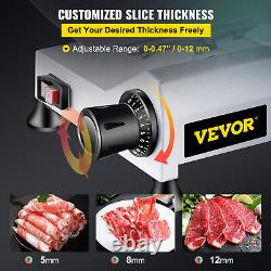 VEVOR Commercial Electric Meat Slicer 10 Blade Deli Food cutter 530 rpm 240w