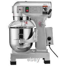 VEVOR Commercial Food Mixer 10L 3-Speed Stand Dough Mixer 550W for Restaurant