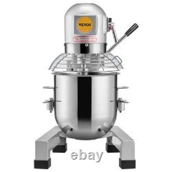 VEVOR Commercial Food Mixer 10L 3-Speed Stand Dough Mixer 550W for Restaurant