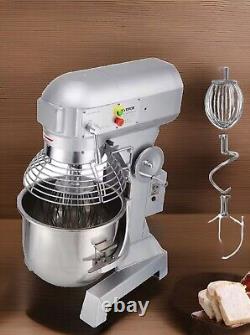 VEVOR Commercial Food Mixer Dough Food Mixer 10Qt 3 Speeds Pizza Bakery 450W