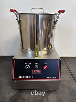 VEVOR Commercial Food Processor 15L Stainless Steel Food Cutter Chopper 1400W