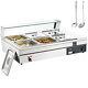 Vevor Commercial Food Warmer 612qt Countertop Buffet Bain Marie With Glass Shield