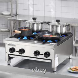 VEVOR Commercial Gas Range Stove Countertop Cooking Hot Plate Kitchen Propane