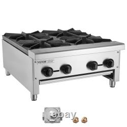 VEVOR Commercial Gas Range Stove Countertop Cooking Hot Plate Kitchen Propane