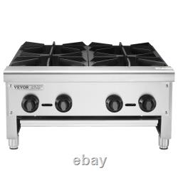 VEVOR Commercial Gas Range Stove Countertop Cooking Hot Plate Kitchen Propane